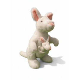 Peluche kangourou Albinos